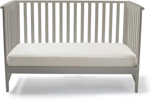 Naturepedic Organic 2-Stage Baby Crib Mattress - Lightweight Infant & Toddler Bed - Ultra Breathable Waterproof Pad - Standard Size in Kuwait