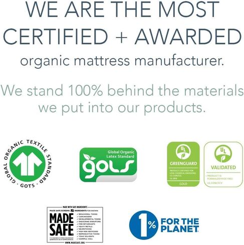 Naturepedic Organic 2-Stage Baby Crib Mattress - Lightweight Infant & Toddler Bed - Ultra Breathable Waterproof Pad - Standard Size in Kuwait