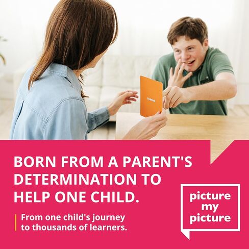 Picture My Picture Verbs ABA Therapy Cards Vol 1, 40 Real Photos, Age 3+ | Action Verb Learning, Language Builder Material, Speech Therapy Resources, Autism Learning Kit, SLP Approved, School Ready in Saudi Arabia
