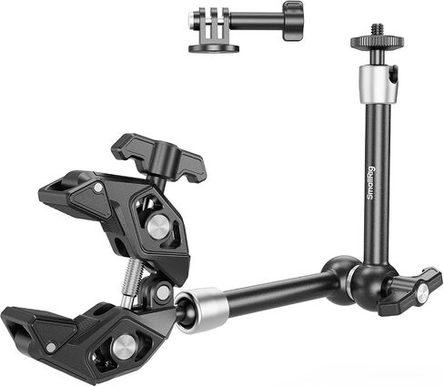 SMALLRIG Magic Arm Clamp Kit, Camera Mount Articulating Friction Arm w Super Clamp, w 1/4"-20 Screw and Thread Hole, for Camera, Light, Monitor, Webcam or Action Camera 1.5kg, for Table, Tube in Kuwait