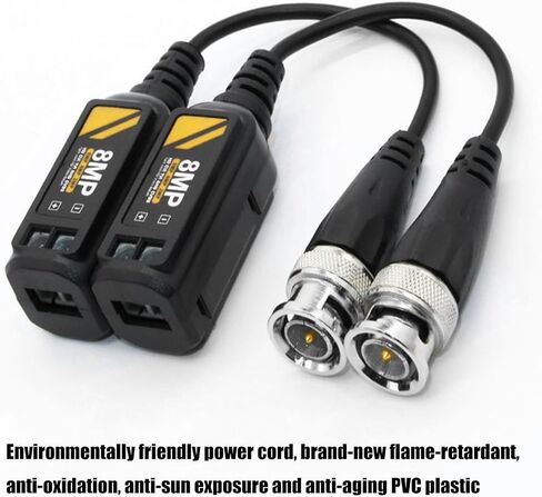Multiple Format Video Transmitters for AHDs TVIs CVBS Signals Passive Twisted Pair Design Ensures Stable Long Distan in Kuwait