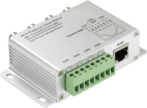 UTP 4 Channel Passive Video Balun BNC to RJ45 Networking Transceiver Adapter CVI for Surveillances Camera Systems Surveillances Video in Kuwait