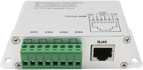UTP 4 Channel Passive Video Balun BNC to RJ45 Networking Transceiver Adapter CVI for Surveillances Camera Systems Surveillances Video in Kuwait