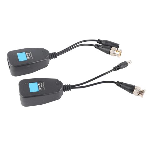 SUNGOOYUE Video Balun Passive CCTV Transceiver ABS BNC to RJ45 1 Pair DC to 60MHz 450m Range for HD CVI TVI AHD Camera Systems Home Store Warehouse in Kuwait