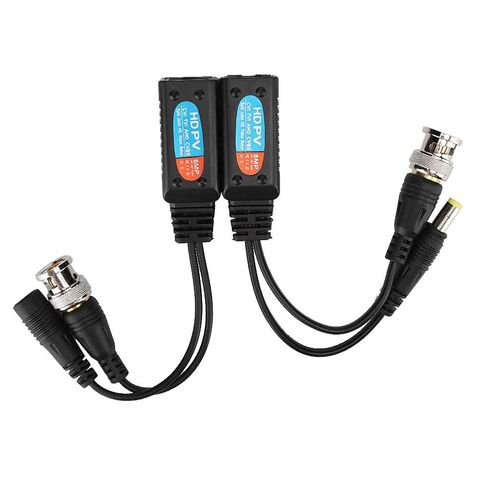 8MP Video Balun Transceiver, Transmits Power and Video Signals Twisted Pair, Supports HD CVI AHD TVI CVBS, with LED, for CCTV Security Camera System 12V to 48V in Kuwait