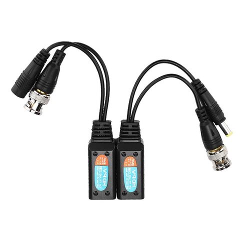 8MP Video Balun Transceiver, Transmits Power and Video Signals Twisted Pair, Supports HD CVI AHD TVI CVBS, with LED, for CCTV Security Camera System 12V to 48V in Kuwait
