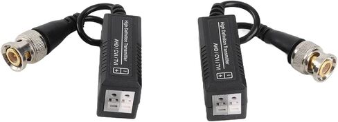 SUNGOOYUE Passive Video Balun Transceiver ABS BNC to CAT5 UTP Adapter 600m HD CVI TVI AHD Surge Protection Compact CCTV Video Transmission for Cameras DVR Installers in Kuwait