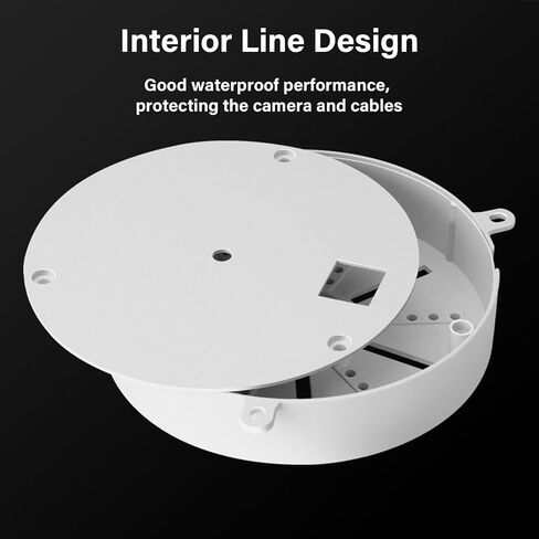 Security Camera Junction Box for Dome CCTV Cameras Brackets Outdoor Use with Concealed Cable Management CCTV Camera Mount in Kuwait