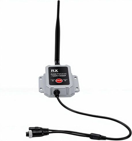 Akozon 2.4G Wireless Camera Video Transmitter and Receiver Kit 200-300 Meter Range for AHD TVI CVI Cameras with Weatherproof Watertight Design for Trailers RVs Trucks in Kuwait