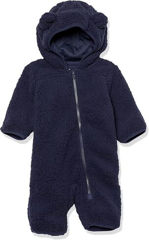 Amazon Essentials Unisex Babies' Hooded Sherpa Fleece Bunting Suit in Kuwait