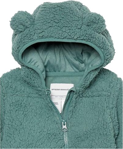 Amazon Essentials Unisex Babies' Hooded Sherpa Fleece Bunting Suit in Kuwait