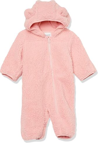 Amazon Essentials Unisex Babies' Hooded Sherpa Fleece Bunting Suit in Kuwait