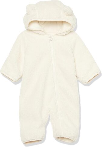 Amazon Essentials Unisex Babies' Hooded Sherpa Fleece Bunting Suit in Kuwait