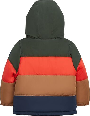 OshKosh B’gosh Baby Boys Ski Jacket and Snowbib Snowsuit Set, Orange Olive Colorblock, 12 Months in Kuwait