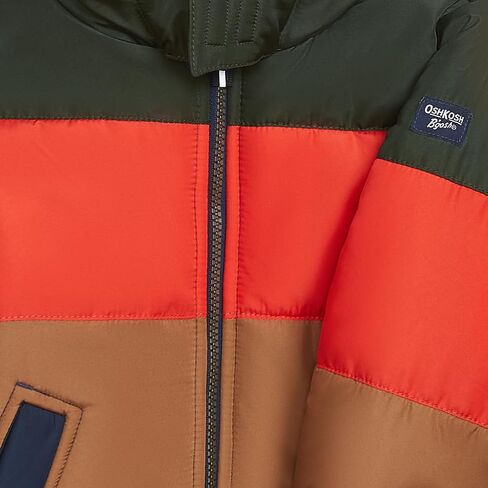OshKosh B’gosh Baby Boys Ski Jacket and Snowbib Snowsuit Set, Orange Olive Colorblock, 12 Months in Kuwait