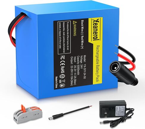 12V 15000mAh Rechargeable Battery Pack with Charger, Replacement Lithium Battery Compatible with 12 Volt Devices RC Car, LED Light Strip, DIY, Boat, Robot, CCTV Camera in Saudi Arabia