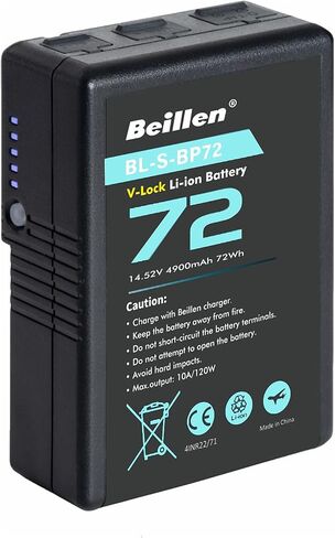 V Mount Battery 98Wh, 150W V Lock Battery with D-Tap & 100W USB-C PD Output | 98Wh Flight Approved，150W High Output，100W USB-C PD output Fast Charging，Universal V-Lock System，Easier to Carry in Kuwait