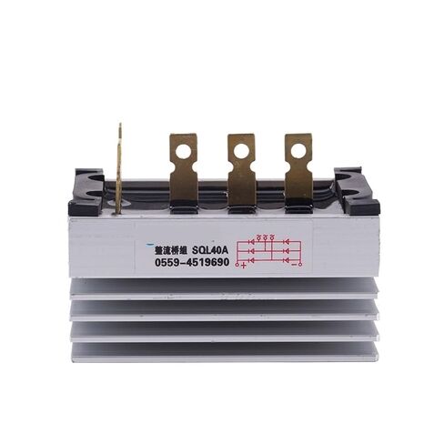 1pcs SQL40A 40A 1000V Aluminum Heatsink Three Phase Diode Bridge Rectifier kit for Generator 40amp diode in Kuwait