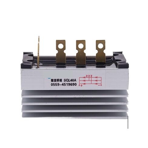 1pcs SQL40A 40A 1000V Aluminum Heatsink Three Phase Diode Bridge Rectifier kit for Generator 40amp diode in Kuwait
