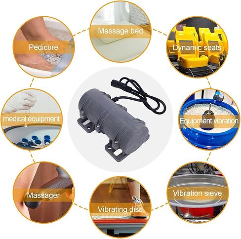 3800RPM Electric Motor Vibrating Motor Carbon Brush Motor Adjustable Power Supply for Electric Massage Chair Bed Industry Sieve Shaker Vibrators (DC24V) in Kuwait