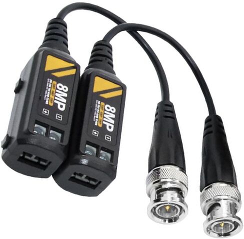 Ranges CCTV Video Balun Transmitters for 4HD Format Toolless Installation Design for Industrial Site Security Networking Long Distances Video Signals Transmitters in Kuwait