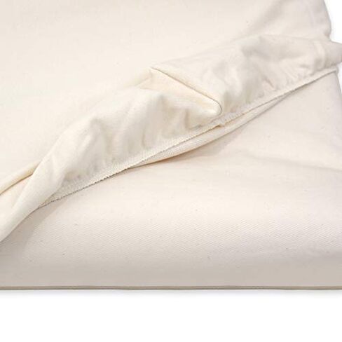 Naturepedic Organic Contoured Changing Pad Cover - Easy to Clean, Lightweight & Portable - Comfort 2-Sided and 4-Sided Baby Diaper Changing Pad Cover - 16" x 31" in Kuwait