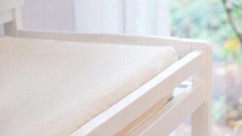 Naturepedic Organic Contoured Changing Pad Cover - Easy to Clean, Lightweight & Portable - Comfort 2-Sided and 4-Sided Baby Diaper Changing Pad Cover - 16" x 31" in Kuwait