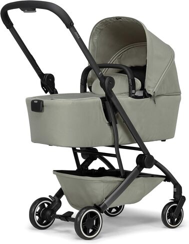 Joolz AER+ Carrycot for Newborn (0-6 Months) - One-Hand Foldable Cot - Breathable Mattress - Lightweight Stroller Bassinet for Baby (Up to 20lbs)- Extended Sunhood - Water-Repellent (Sage Green) in Kuwait