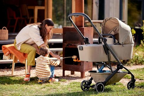 Joolz AER+ Carrycot for Newborn (0-6 Months) - One-Hand Foldable Cot - Breathable Mattress - Lightweight Stroller Bassinet for Baby (Up to 20lbs)- Extended Sunhood - Water-Repellent (Sage Green) in Kuwait