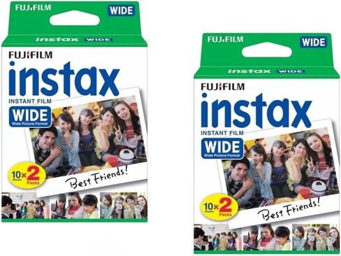 Fujifilm Instax Wide Instant Film Twin Pack - 2 Twin Pack (40 Sheets) in Kuwait