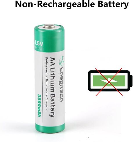 Enegitech AA Lithium Battery, Double A Lithium Battery 1.5V for Blink Outdoor Camera, Smart Lock, Trail Camera, Flashlight Non-Rechargeable (AA 8 Pack) in Saudi Arabia