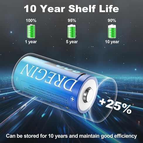 123 Lithium Batteries 8 Pack, 3.7V 800mAh 123 Lithium Batteries with Charger for Arlo Camera VMC3030 VMK3200 VMS3330 3430 3530 Flashlights Microphone in Kuwait