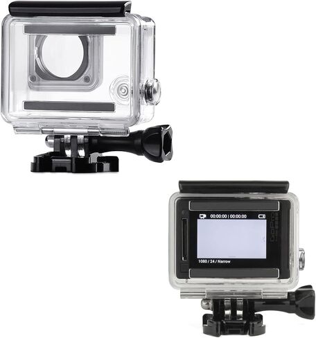SOONSUN Standard Protective Waterproof Dive Housing Case for GoPro Hero 3/3+/4 Black Silver Camera - 40 Meters (131 Feet) Underwater Photography in Kuwait