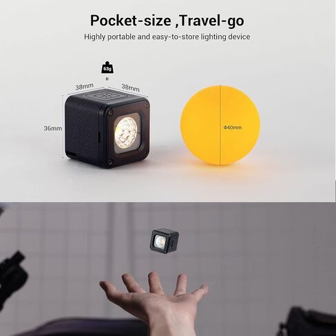 SmallRig RM01 Mini LED Video Light (3 Pack), Waterproof Portable Lighting Kit with Gels, Barndoor, Diffuser, Dimmable Fill Light 5600K CRI95, Lume Cube Camera Light for Stop Motion, Macro Photography in Saudi Arabia