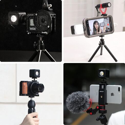 SmallRig RM01 Mini LED Video Light (3 Pack), Waterproof Portable Lighting Kit with Gels, Barndoor, Diffuser, Dimmable Fill Light 5600K CRI95, Lume Cube Camera Light for Stop Motion, Macro Photography in Saudi Arabia