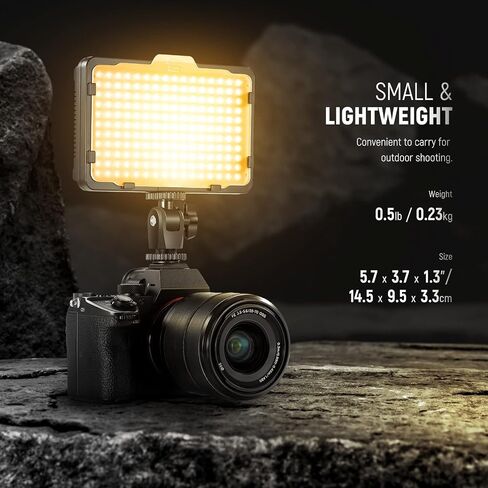 NEEWER RGB Video Light with 4000mAh NP-F750 Replacement Battery, APP Control 360° Full Color LED Camera Key Lighting CRI95+ Dimmable for Studio DSLR Camcorder Photography Recording Streaming, RGB176 in Saudi Arabia