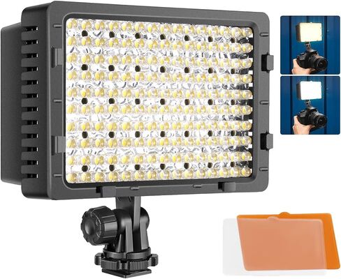 NEEWER RGB Video Light with 4000mAh NP-F750 Replacement Battery, APP Control 360° Full Color LED Camera Key Lighting CRI95+ Dimmable for Studio DSLR Camcorder Photography Recording Streaming, RGB176 in Saudi Arabia