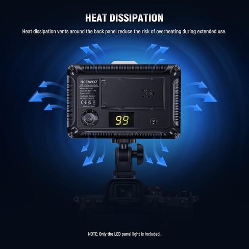 NEEWER RGB Video Light with 4000mAh NP-F750 Replacement Battery, APP Control 360° Full Color LED Camera Key Lighting CRI95+ Dimmable for Studio DSLR Camcorder Photography Recording Streaming, RGB176 in Saudi Arabia