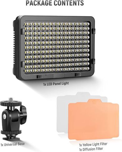 NEEWER RGB Video Light with 4000mAh NP-F750 Replacement Battery, APP Control 360° Full Color LED Camera Key Lighting CRI95+ Dimmable for Studio DSLR Camcorder Photography Recording Streaming, RGB176 in Saudi Arabia
