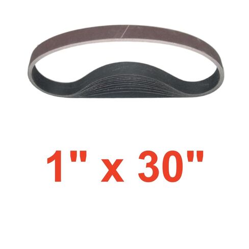 10pcs Aluminum Oxide Abrasive Belts 1x30inches, 320 Grit Durability Sanding Belt for Grinding Polishing in Kuwait