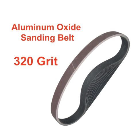 10pcs Aluminum Oxide Abrasive Belts 1x30inches, 320 Grit Durability Sanding Belt for Grinding Polishing in Kuwait