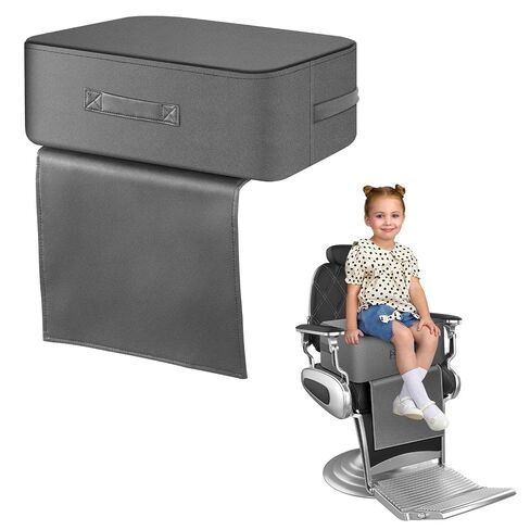 Salon Booster Seat for Kids, 18 x 13 x 6.7in Barber Chair Cushion | Salon Booster Seat for Hair Cutting, PU Leather Children Barber Booster Seat Cushion, Beauty Salon Spa Equipment in Kuwait