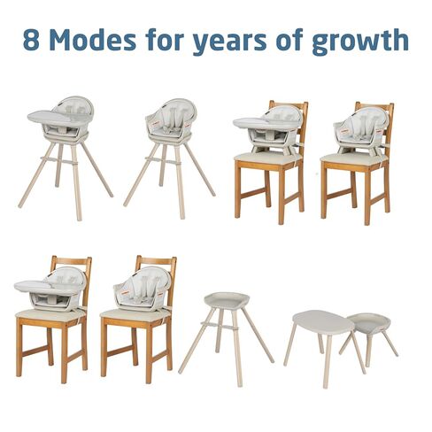 Maxi-Cosi Moa 8-in-1 High Chairs for Babies and Toddlers, Machine Washable Infant High Chair, Compact, Convertible to Booster Seat for Table, Lightweight Design, Classic Oat in Kuwait