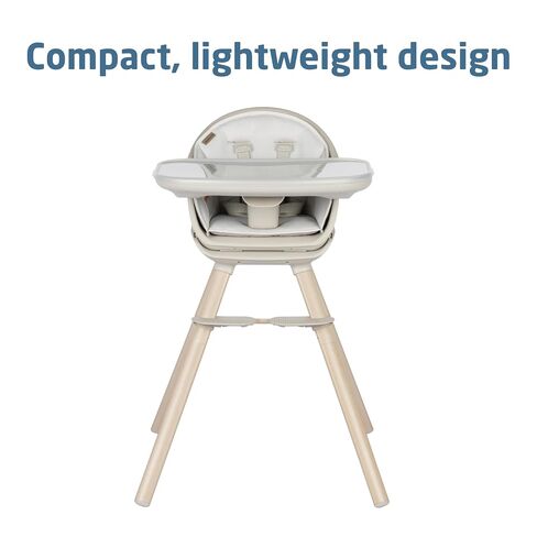 Maxi-Cosi Moa 8-in-1 High Chairs for Babies and Toddlers, Machine Washable Infant High Chair, Compact, Convertible to Booster Seat for Table, Lightweight Design, Classic Oat in Kuwait