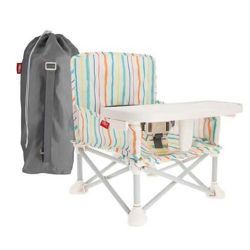 Nuby Easy Go Pop Up Foldable Booster Seat | Stripes in Kuwait