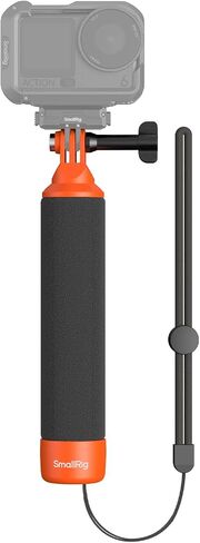 SmallRig Floating Hand Grip Waterproof Monopod, Action Camera Accessories for DJI Action 6/5 Pro/4/3, for Go Pro Hero 13/12/11/10 Black, for Insta360, Underwater Hand Stick for Water Sports (Orange) in Kuwait