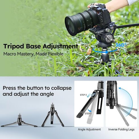 SIRUI Camera Monopod with Feet, 74" Lightweight Portable Travel Video Monopod with Pan Tilt Fluid Head for DSLR Camera Camcorder, Max Load 17.6lb/8kg, AM-MDP02 in Kuwait