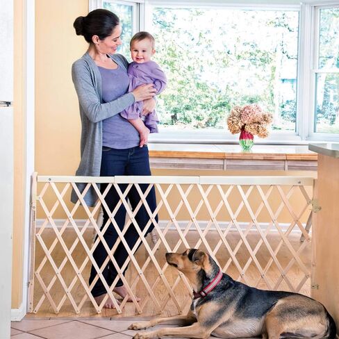 Evenflo Expansion Walk-Thru Room Divider Baby Gate (Natural Wood) in Saudi Arabia