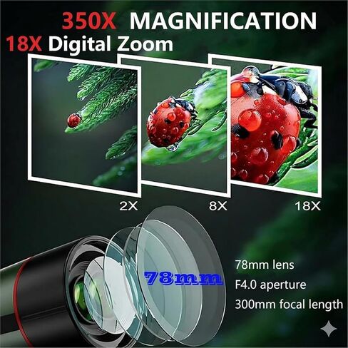 4k Intelligent Telescope, Dual Screen Digital Single Tube with Tripod, Professional Astronomical Equipment, for Stargazing and Moon Observation in Kuwait