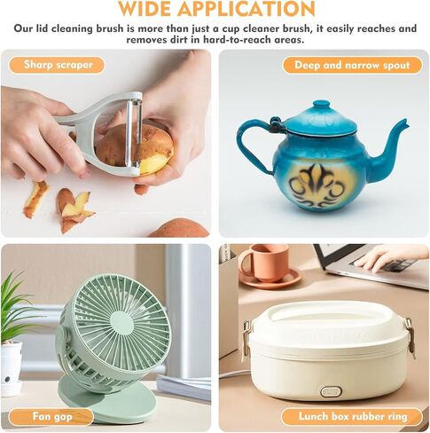 3 in 1 Cup Lid Cleaning Brush, Portable Cup Cleaner Brush, 2024 New Water Bottle Cleaner Brush, 3 in 1 Multifunctional Cleaning Brush for Home Kitchen Cleaning Tools（3PCS） in Kuwait